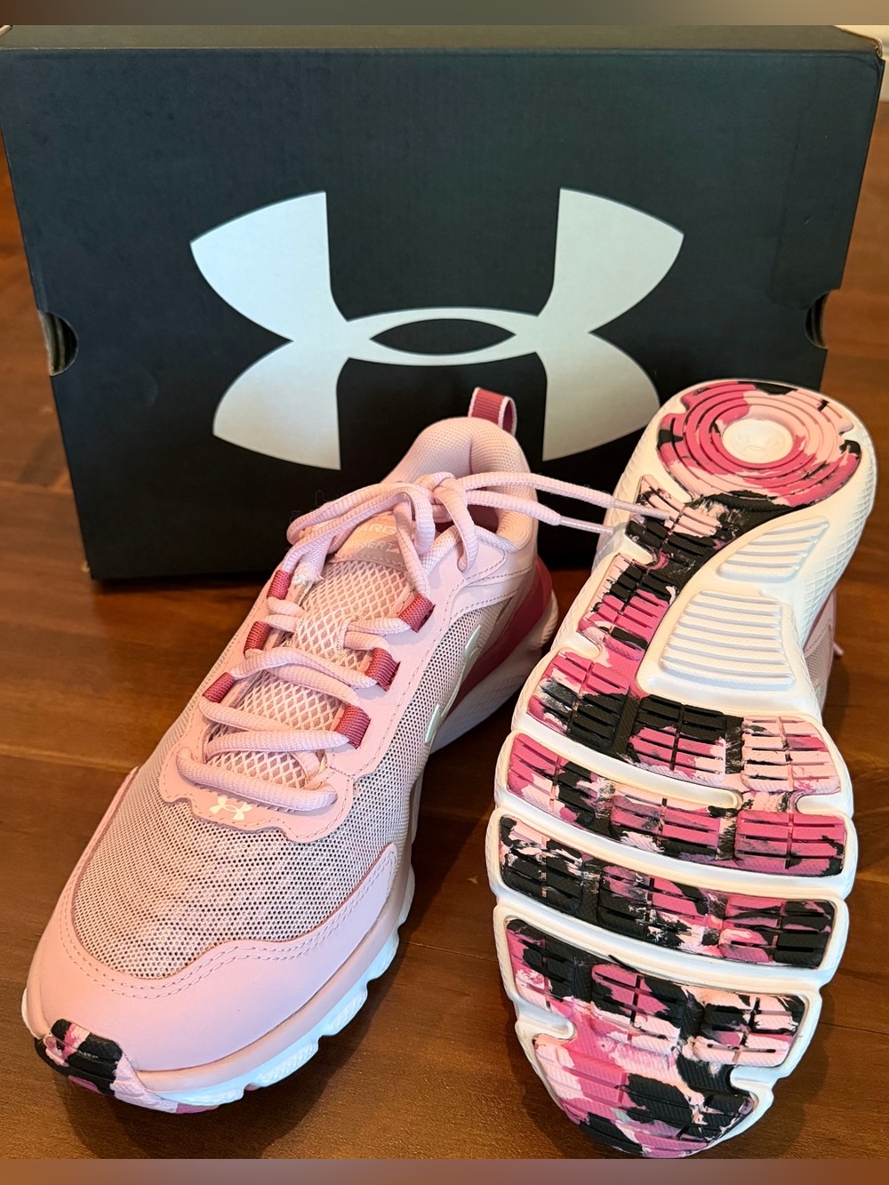 Under Armour Pink and Black Women’s Athletic Sneakers